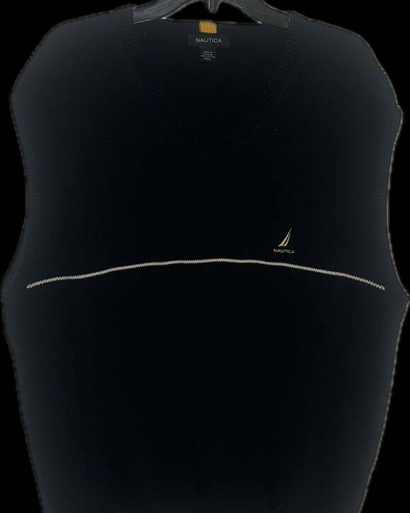 Nautica Other - Nautica Men's Blue V-Neck Sweater Vest Vintage Dark Academia